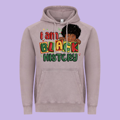 I Am Black History Black Boy Vintage Hoodie Designed By Maliassmallbusiness