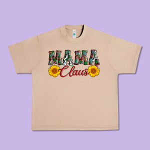 Mama Claus Urban Heavy Tee Designed By Adodesignshop