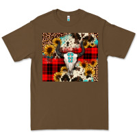 Cacao bullskull Sunflower Premium Tee - JahusDesignShop