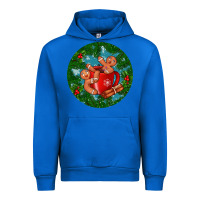 Cobalt gingerbread men with hot chocolate Urban Hoodie - BundleAndBundleShop