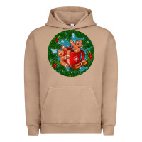 Pigment Burro gingerbread men with hot chocolate Urban Hoodie - BundleAndBundleShop