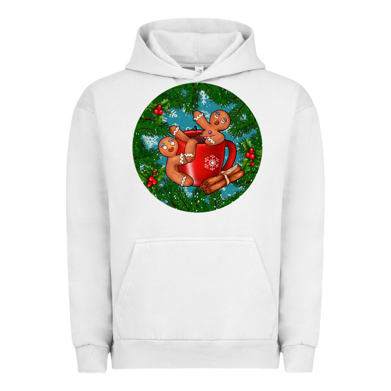 Gingerbread Men With Hot Chocolate Urban Hoodie by BundleAndBundleShop | Teevron
