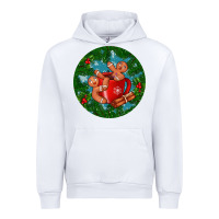 White gingerbread men with hot chocolate Urban Hoodie - BundleAndBundleShop