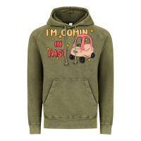 Vintage Olive i'm comin in fast Vintage Hoodie - MaliasSmallBusiness