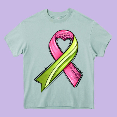 Breast Cancer Sport Ribbons Heavy Core Tee Designed By Adodesignshop