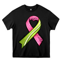 Black breast cancer sport ribbons Heavy Core Tee - AdoDesignShop