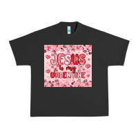 Pigment Black jesus is my valentine Urban Heavy Tee - MaliasSmallBusiness