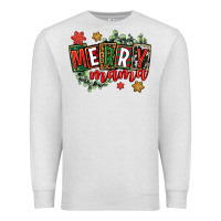 Oatmeal Heather merry mama Premium Sweatshirt - CowGirlArtShop
