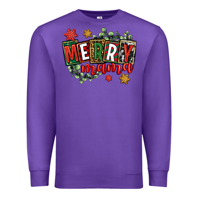 Merry Mama Premium Sweatshirt by CowGirlArtShop | Teevron