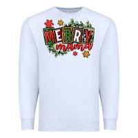 White merry mama Premium Sweatshirt - CowGirlArtShop