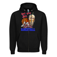 Black Grab your joe let's go Basketball Zipper Hoodie - NancyCooperArtShop