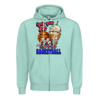 Grab Your Joe Let's Go Basketball Zipper Hoodie | Teevron