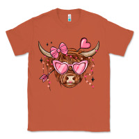 Copper valentines day long haired cow Classic Tee - MaliasSmallBusiness