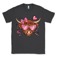 Smoke valentines day long haired cow Classic Tee - MaliasSmallBusiness
