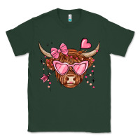 Sports Green valentines day long haired cow Classic Tee - MaliasSmallBusiness