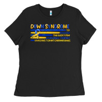 Black down syndrome Ladies Tee - Artiststas