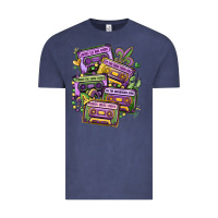 Vintage Denim mardi gras cassette tapes Vintage Tee - MaliasSmallBusiness