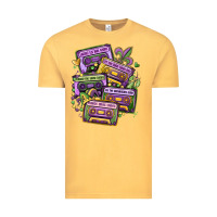Vintage Mustard mardi gras cassette tapes Vintage Tee - MaliasSmallBusiness