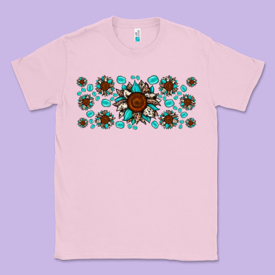 Cowhide Leopard Sunflower Gemstone Classic Tee Designed By Jahusdesignshop