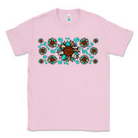 Bubblegum Pink cowhide leopard sunflower gemstone Classic Tee - JahusDesignShop