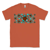 Copper cowhide leopard sunflower gemstone Classic Tee - JahusDesignShop