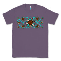 Lavender cowhide leopard sunflower gemstone Classic Tee - JahusDesignShop