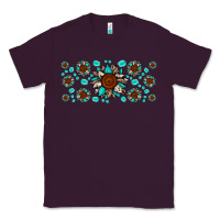 Plum cowhide leopard sunflower gemstone Classic Tee - JahusDesignShop