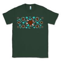 Sports Green cowhide leopard sunflower gemstone Classic Tee - JahusDesignShop