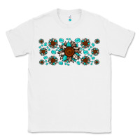 White cowhide leopard sunflower gemstone Classic Tee - JahusDesignShop