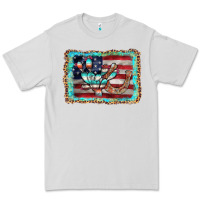Dove Grey flag cactus horseshoe Premium Tee - AdoDesignShop