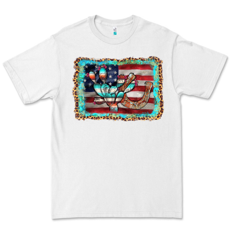 Flag Cactus Horseshoe Premium Tee by AdoDesignShop | Teevron