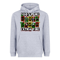 Heather Grey 100 pure brown sugar extra fine Heavyweight Hoodie - CowGirlArtShop