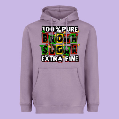 100 Pure Brown Sugar Extra Fine Heavyweight Hoodie Designed By Cowgirlartshop