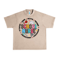 French Oak school nurse Urban Heavy Tee - MaliasSmallBusiness