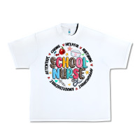 White school nurse Urban Heavy Tee - MaliasSmallBusiness