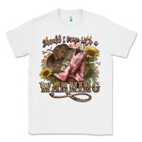 White shouldve come with a warning boots  cowboy Classic Tee - NancyCooperArtShop
