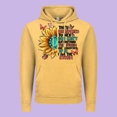 They Whispered To Her You Can't Withstand The Stor Vintage Hoodie Designed By Maliassmallbusiness
