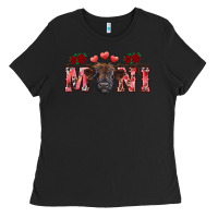 Black valentines day mini black Ladies Tee - RanaPortraitStore