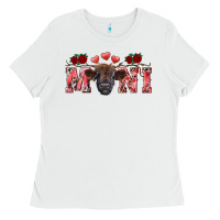 White valentines day mini black Ladies Tee - RanaPortraitStore
