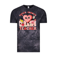Cloud Black cupid's favorite teacher Vintage Tee - MaliasSmallBusiness