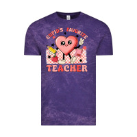 Cloud Purple cupid's favorite teacher Vintage Tee - MaliasSmallBusiness