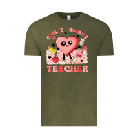 Vintage Olive cupid's favorite teacher Vintage Tee - MaliasSmallBusiness