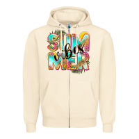 Sandshell summer vibes Zipper Hoodie - NancyCooperArtShop