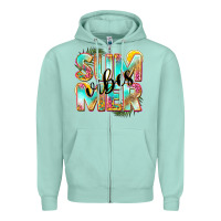 Seafoam summer vibes Zipper Hoodie - NancyCooperArtShop