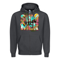 Smoke summer vibes Zipper Hoodie - NancyCooperArtShop