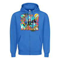 True Royal summer vibes Zipper Hoodie - NancyCooperArtShop