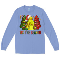 Colony Blue tis' the season softball christmas cakes bbs Long Sleeve Tee - BundleAndBundleShop