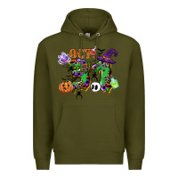 Army Green october 31 Premium Hoodie - CowGirlArtShop
