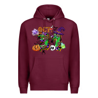 Burgundy october 31 Premium Hoodie - CowGirlArtShop