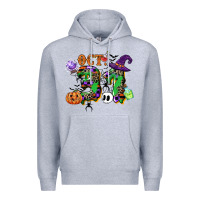 Heather Grey october 31 Premium Hoodie - CowGirlArtShop
